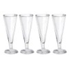 Dollhouse Miniature Four Empty Pilsner Glasses