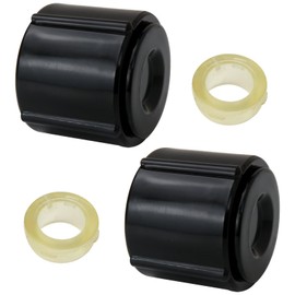 2 Packs Black Plastic Low Point Drain Seals/Caps with Sealing Ring Compatible - 1/2 inch Hot and Cold Water Pipes,Suitable for RVs, for Campers, for Travel Trailers US Stock