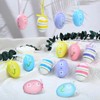 WOGOPRO Easter Eggs for Hanging, Pack of 24 Colourful Easter