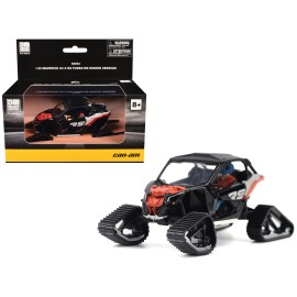 DCD Can-Am Maverick X3 X RS Turbo RR Winter Version 1/32 Scale BRP Models Diecast Toy in Chalk Gray Magma Red for Drivers
