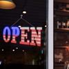 USA Flag 40"x14" Extra Large LED Open Signs for Business