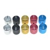 KAISH Pack of 2 Aluminium Metal Flat Top Guitar Bass