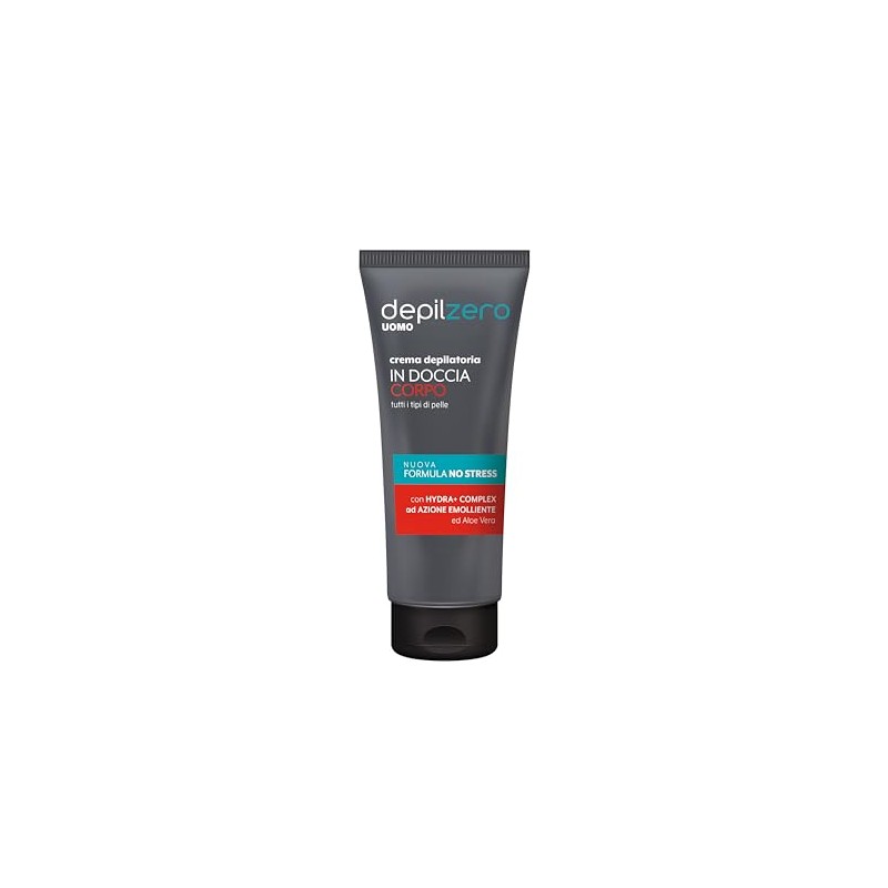 Depilzero Men's Body Shower Cream with Sponge and Razor