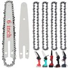 5 Pieces 6 Inch Mini Chainsaw Chain With 2 Pcs