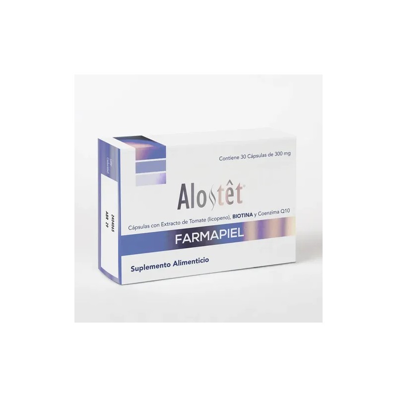 Biotina Alostet Suplemento Anticaída Crecimiento del Cabello