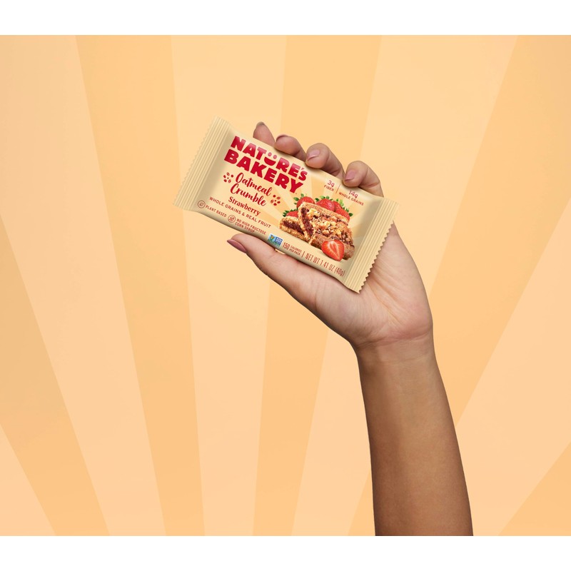 Nature's Bakery Oatmeal Crumble Bars, Strawberry, 6-6 Count Boxes (36