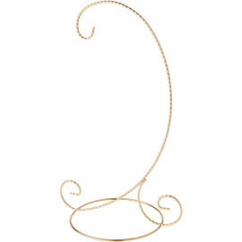 Bard's Twisted Gold-toned Ornament Stand, Large, 12.25" H x 5.5" W x 7.5" D, Pack of 6