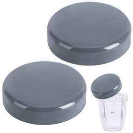 2PCS Nutri Bullet lid,Resealable Nutri Bullet lid Replacement with Gaskets,Stay Fresh Nutri Bullet Blender Cups for Nutri Bullet Cup 600W 900W (Blue)
