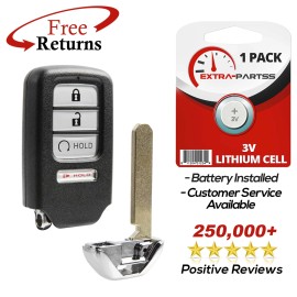 Extra-Partss For 2017 2018 2019 Honda Ridgeline Keyless Entry Smart Remote Truck Key Fob 4b