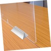 DOITOOL 1set Plastic Desk Partition Bracket Clip Privacy Panel Clamp
