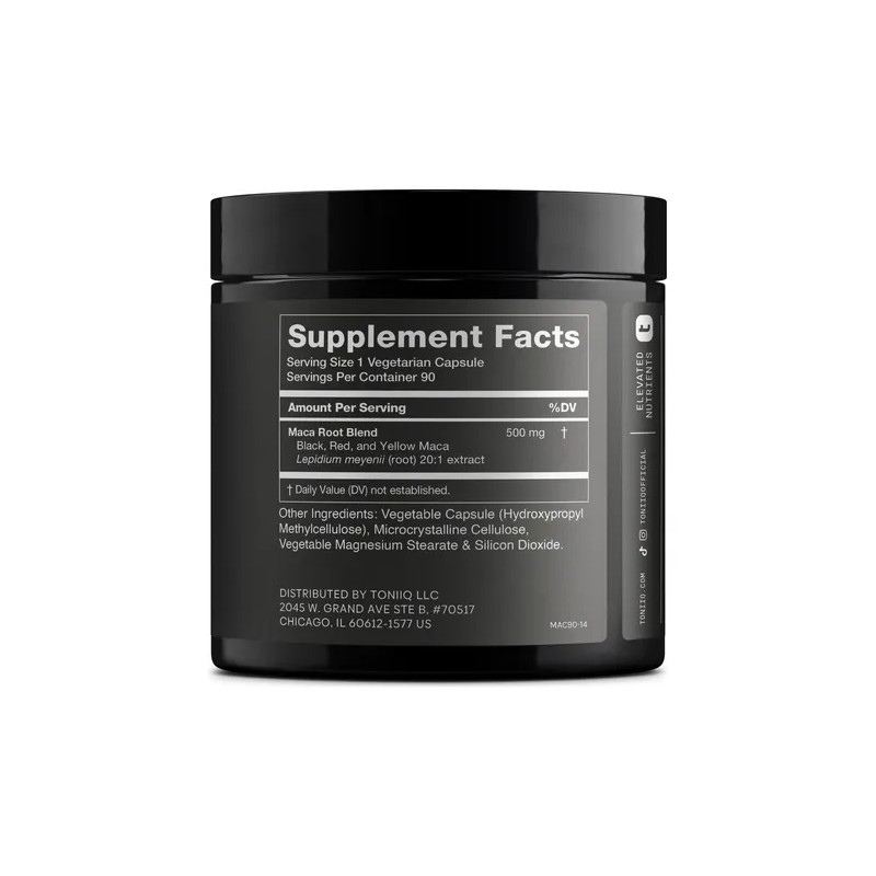 Toniiq Extracto De Maca 20x Concentrado - 10,000mg - 90