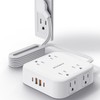 Glückluz Regleta Multicontacto, Conector Multiple con 8 Enchufes de CA