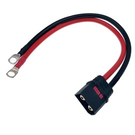 QS8 Male Connector Diversion Wire for Motorcycle Electric Vehicle Output Cable Anti-Sparking QS8-S Plug Socket 8AWG 50CM M6 Terminal