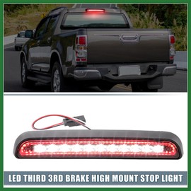 Motoforti LED Third 3rd Brake High Mount Stop Light Brake Tail Cargo Light for Ford F150 1994-1996 Black Housing Smoked Lens Long-lasting