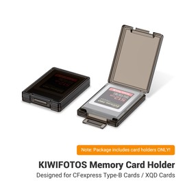 6Pcs Clear Memory Card Holder Case for CFB CFexpress Type-B/XQD Cards with Labels, Transparent Card Case Storage Organizer for Nikon Z8 Z9 Z6III Z6II Z7II Z6 Z7 D4 D850 D5 D500 D6 Fuji XH2 XH2S GFX