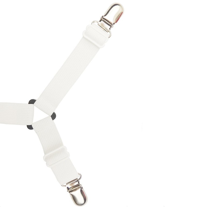 Auivguiv Mattress Brackets with Long Ties for Sheet, Fitted Sheet,