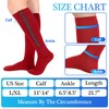 Tarpop 4 Pairs Men Zipper Compression Socks Colorful 20-30mmhg Compression