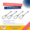 Heavy Duty Swing Set Hooks, M10 Size, Pack of 4,