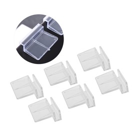 BUGUUYO 10Pcs Transparent Plastic Aquarium Cover Bracket Supports for Home Fish Tanks Durable Clips for Secure Lid Placement Aquariums