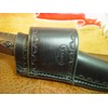 Custom cross draw knife sheath for the buck Selkirk knife.