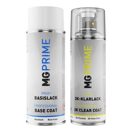 MG PRIME 2K Spraydosen Set Pantone 237C Violet/Rose glänzend Basislack 2 Komponenten Klarlack Sprühdose