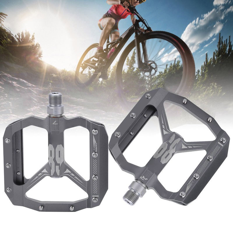 Enlee 2pcs Mountain Bike Pedals NonSlip DU Bearing Lightweight Bicycle