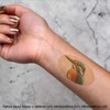 4 x 'Kingfisher Portrait' Temporary Tattoos - Water Resistant, Skin-Safe,