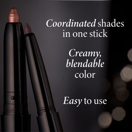 LAURA GELLER NEW YORK Swipe-n-Line Dual-Ended Eyeshadow + Eyeliner - Natural (Toasted-Brown/Rich Chestnut) - Cream Eyeshadow & Smooth Glide Eyeliner - Waterproof & Crease-free Color