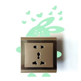 Nacnic Rabbit with Hearts Luminous Stickers Wall Stickers Set of 13 Fluorescent Pets Wall Stickers Luminous Stickers Wall Decoration for Kids Bedroom, Home Room, Shops