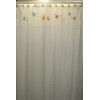 Ricardo Butterfly Embroidered Fabric Shower Curtain Mariposa 70Wx72L