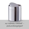 Zeller 18408 Table Waste Bin 201 Stainless Steel ø 11.5