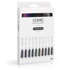 COPIC Multiliner Set "Colors", 10 Fineliner Pens in Various Colours,
