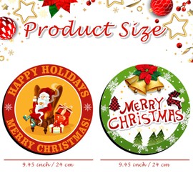 Chapou 2 Pcs Christmas Cruise Door Decorations Merry Christmas Cruise Door Magnets Decor Large Cruise Ship Magnets Refrigerator Magnets for Cabin Stateroom Cruise Door