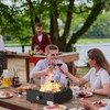 ONLYFIRE OUTDOOR LIVING 15.7" Portable Propane Gas Fire Pit Side-Mounted,