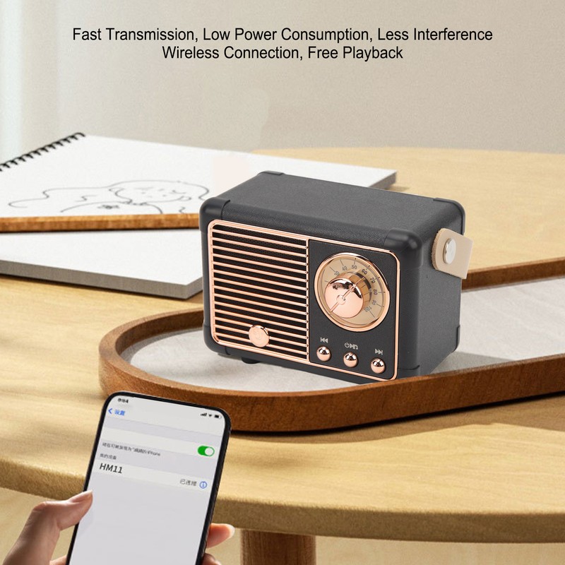Retro Bluetooth Speaker Portable Wireless Speaker Audio Player for Home