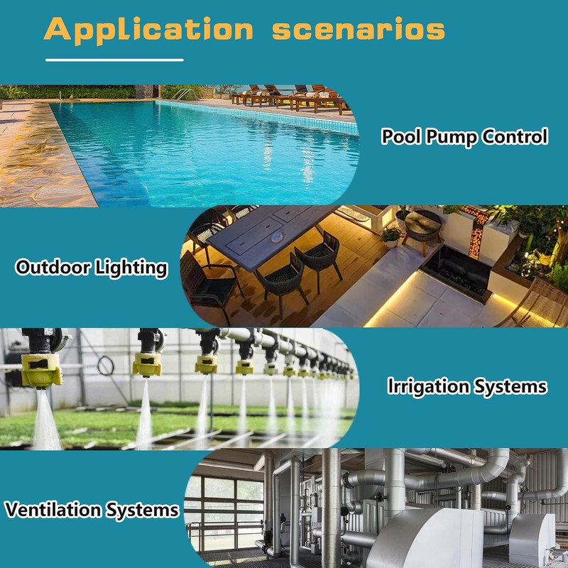 T101 Electromechanical Timer Switch 12 ON/Off Operations-Manual Override & Included