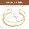 Landrain Pack of 2 open upper bangles, minimalist bangle, upper