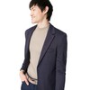 TRENDYOL Men's Sizes Regular Basic Plain Woven Jacket Coat, navy