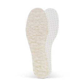 Winter Soles Made of 100% Sheep's Wool for Boots or Shoes, Winter Insoles for Men and Women, Insoles, Shoe Insoles, by Kaps, White
