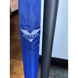 Victory Martial Arts 2-Pack Premium Foam Padded Training Bo Staff with Black Carry Bag Case (Blue/Black, 5 ft 2 Pack)