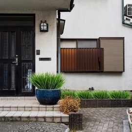 AojSup 40 Bundles Artificial Grass Plants for Outdoors, UV Resistant Fake Grass Plant Decor, Faux Grasses for Outdoor Planters, Polyethylene Fake Ornamental Grasses for Garden/Porch/Window Box