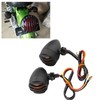 2Pcs Motorcycle Retro Rear Turn Signal Lights Indicator Full Metal