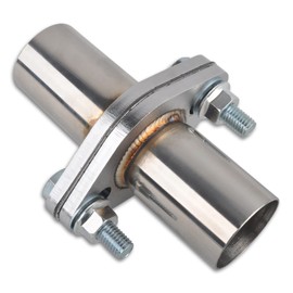 FGJQEFG Exhaust Flange Bolts Quick Fix Repair Pipe Kit w/Gasket & Hardware, 1.75'' Inch ID 2 Bolts T304 Stainless Steel Universal Flange Replacement Kit