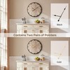 Farmhouse 24 Inch Wood Roman Large Wall Clock with Metal