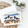 Caroline's Treasures Oystercatchers Feeding Greeting Cards Pack of 8 Blank