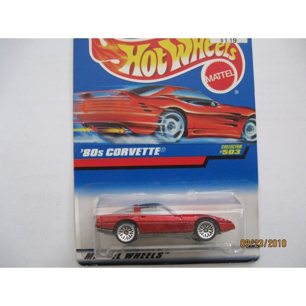 '80s Corvette 1996 Hot Wheels #503 Red Card Wire Spokes