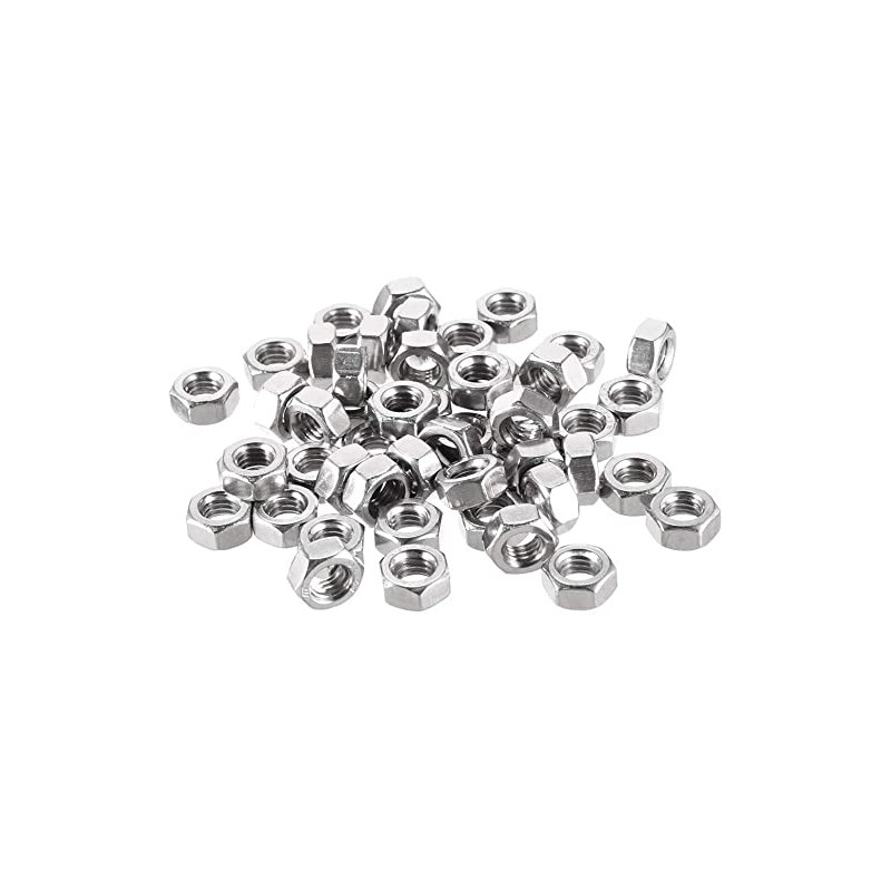TERF M3 Hex Hexagon Nut (3mm) Steel Full Nuts -
