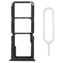 MMOBIEL Dual SIM Card Holder Compatible with Oppo A53s 6.5 Inch 2020 - SIM Card Tray Sledge - Includes SIM Pin - Black