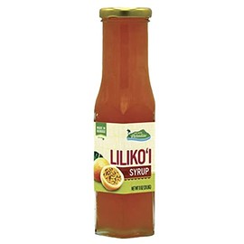 Dip Into Paradise Gourmet Lilikoi Syrup, Passion Fruit Syrup, Made in Hawaii, 11 oz