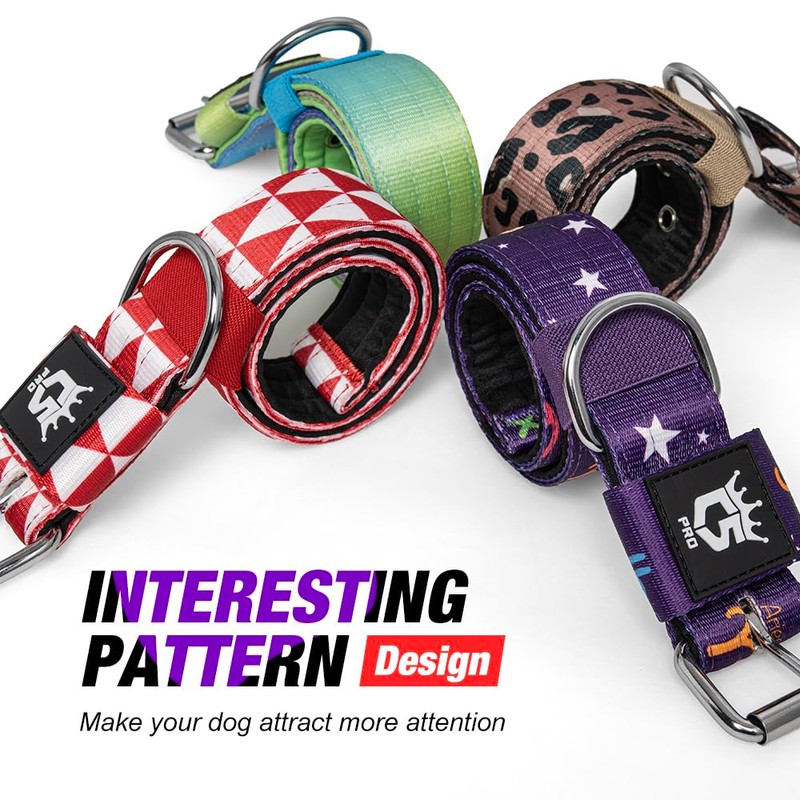 TSPRO Tactical Dog Collar 1.5 Inch Wide, Thick and Strong